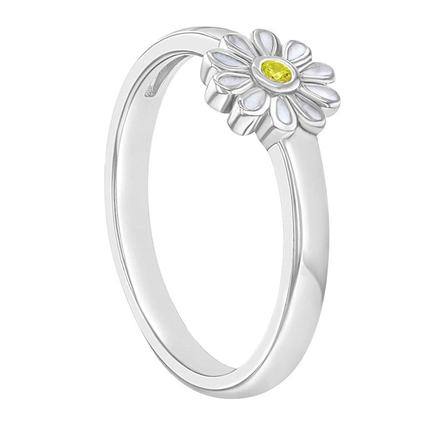 925 Sterling Silver Kids Daisy Earrings