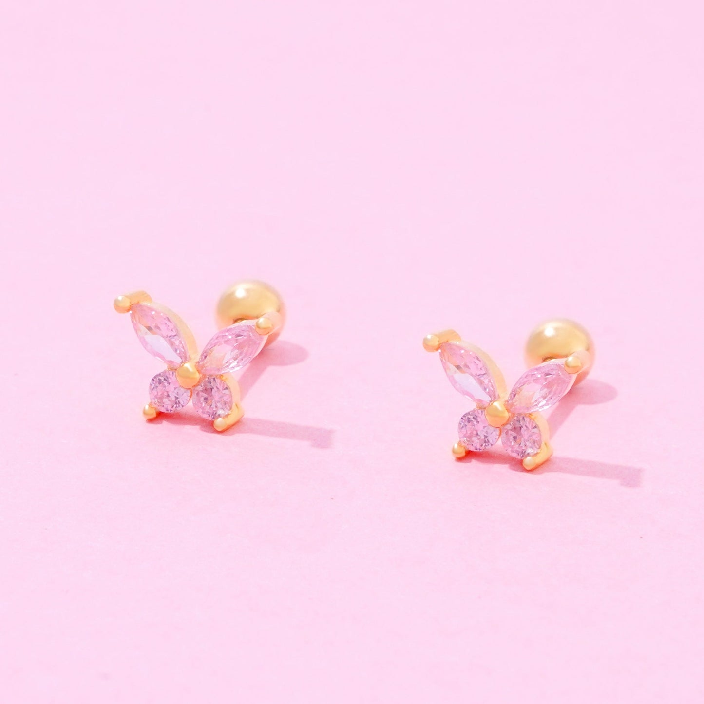 Crystal Butterfly Earrings