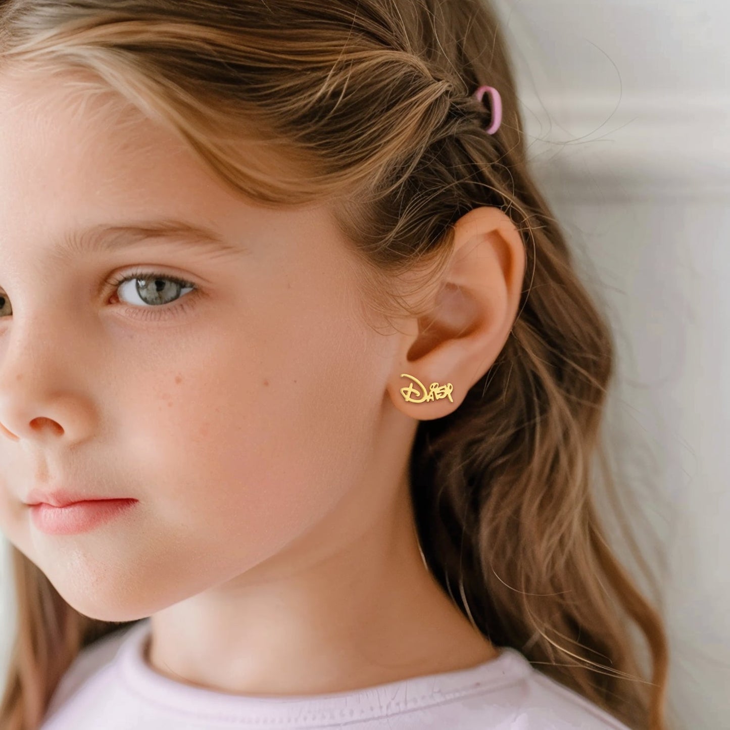 Custom Princess Baby Name Earrings
