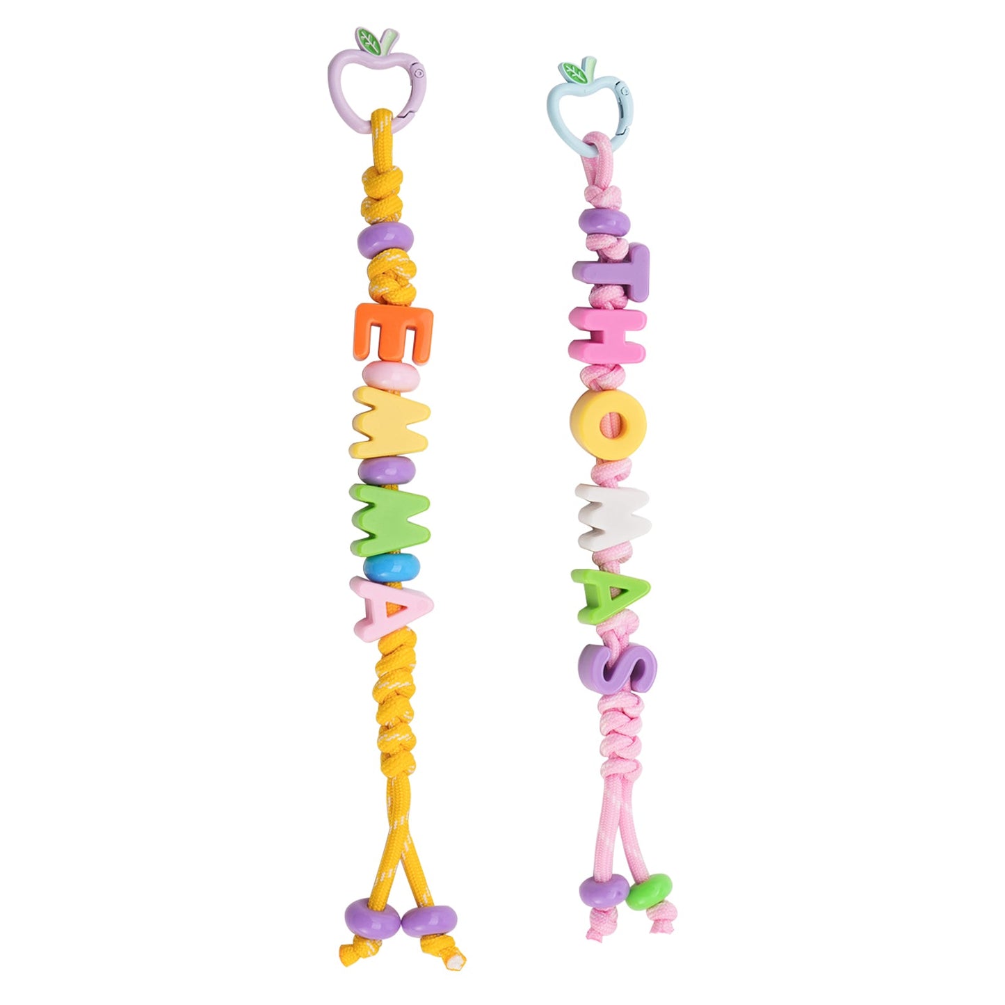 Personalized Kids Name Backpack Charm - Custom Letter Bag Tag