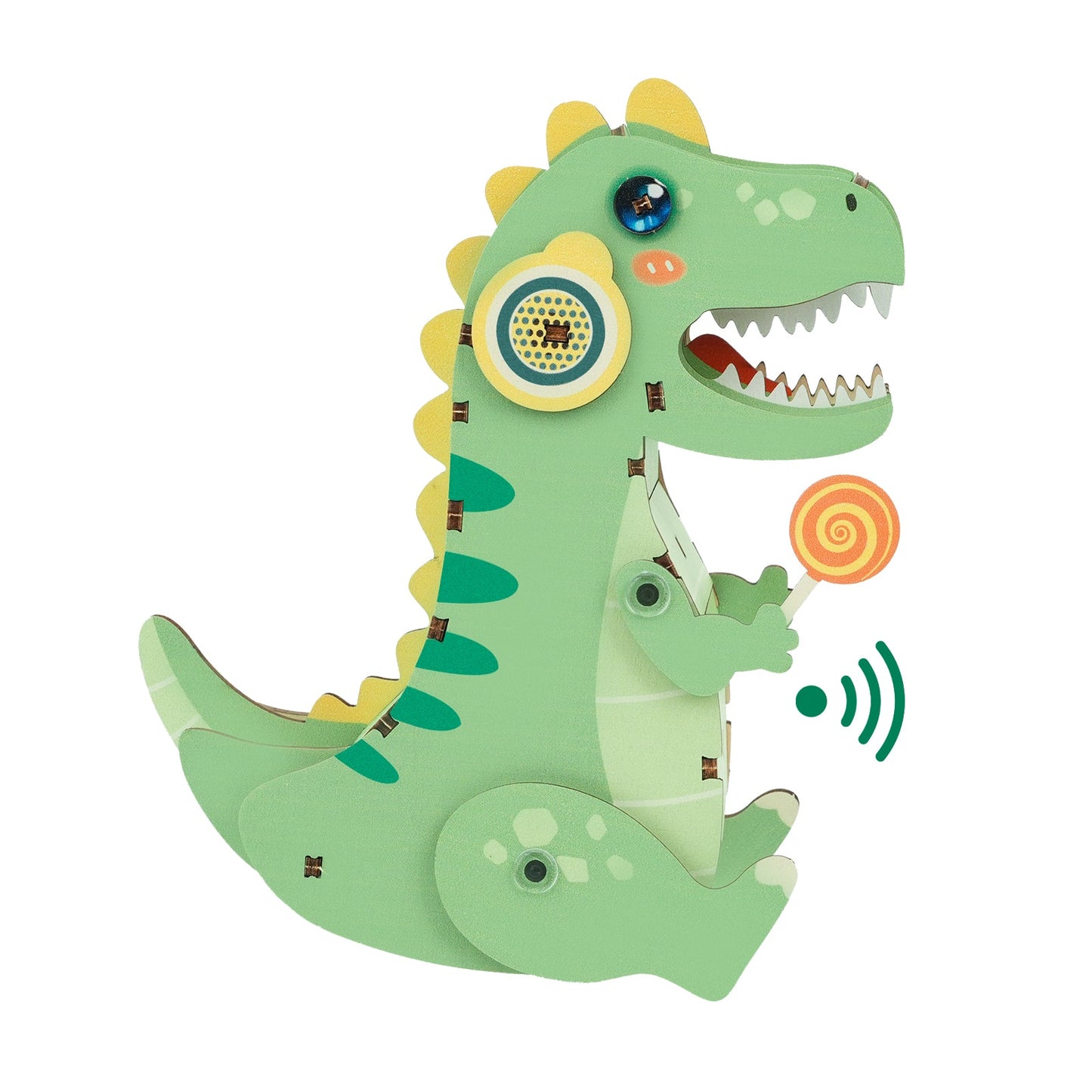 T-Rex Dinosaur β 3D DIY Wooden Puzzle Recorder