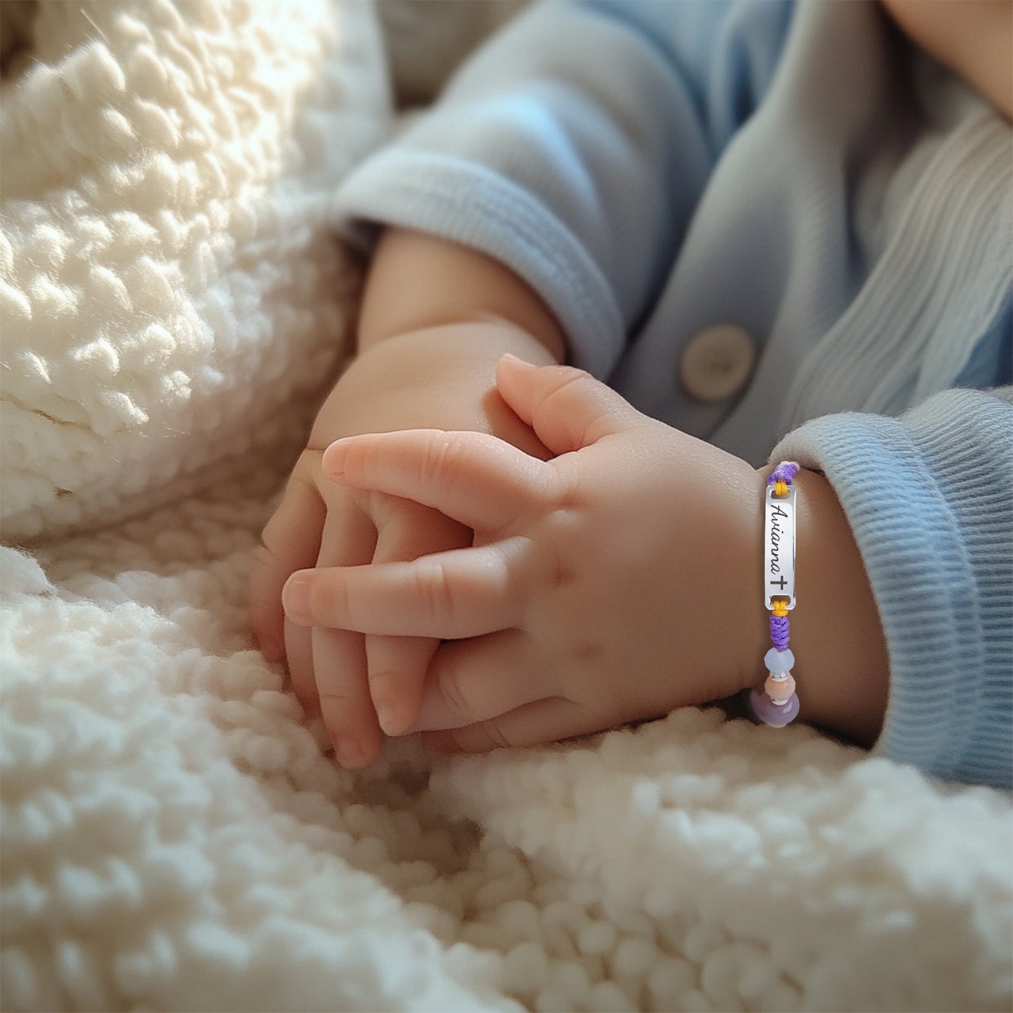 Colorful Hand-Woven Rope Personalized Girl's Name Bracelet