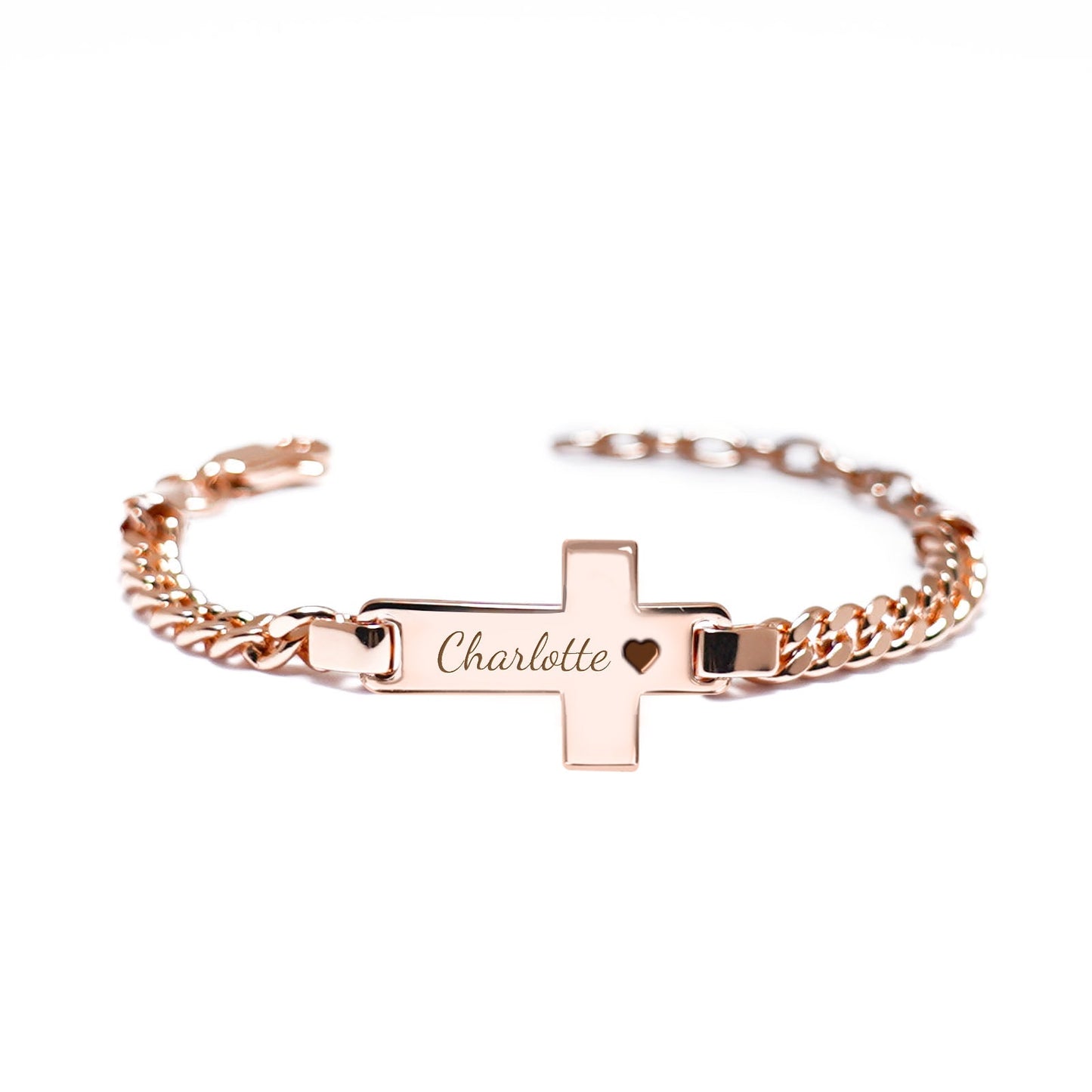 Personalized Children's Name Cross Bracelet