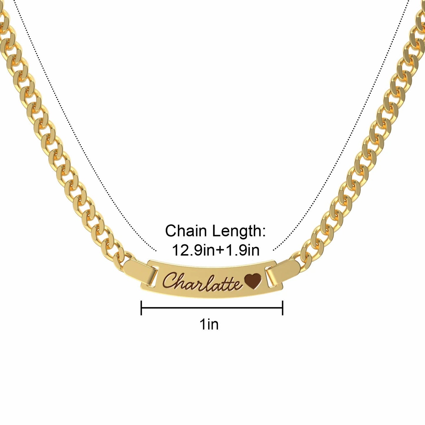 S925 Personalized Baby Name and Birthstone Necklace