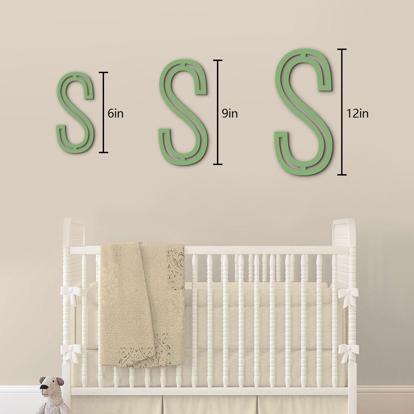 Wooden Baby Name Sign Wall Dector