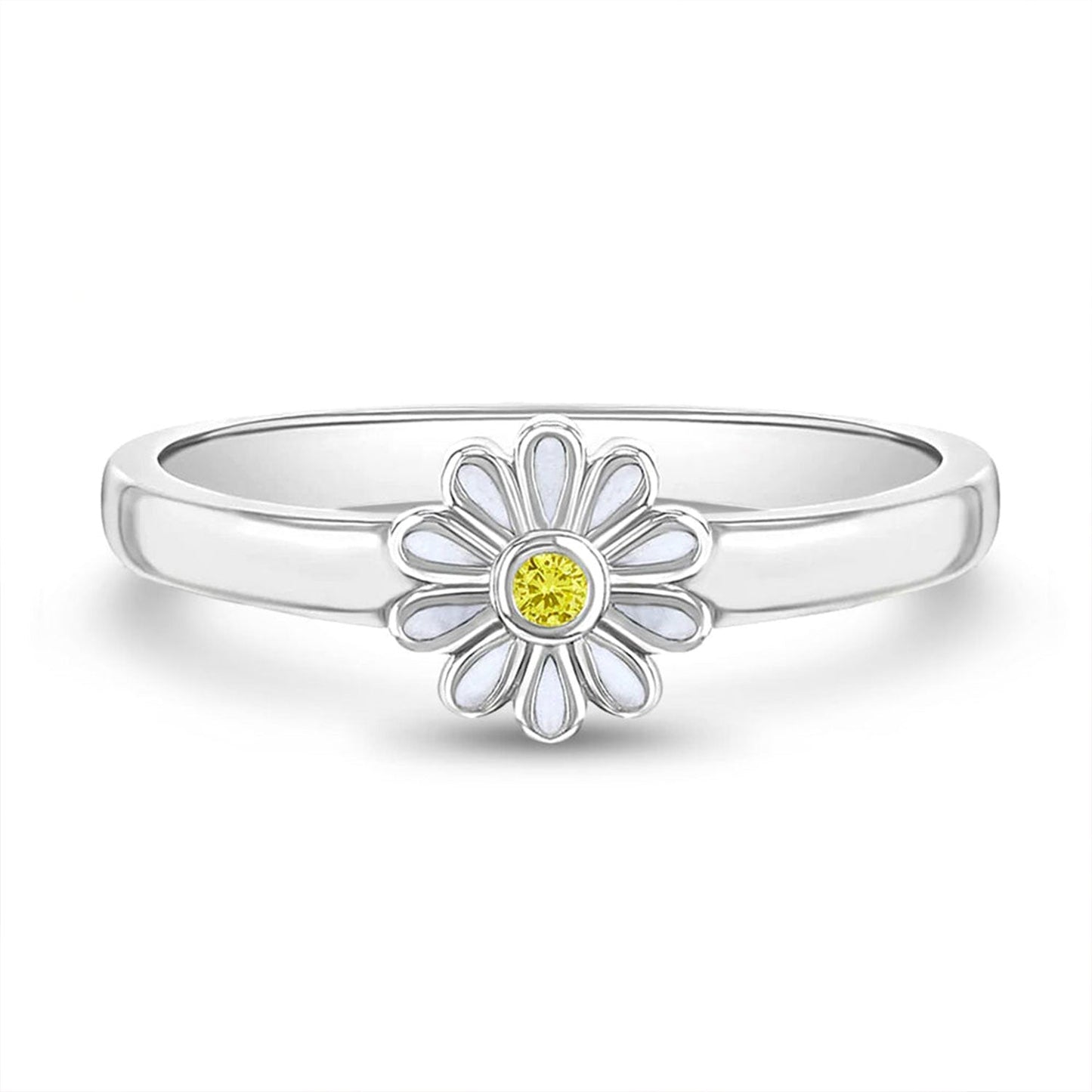 925 Sterling Silver Kids Daisy Earrings