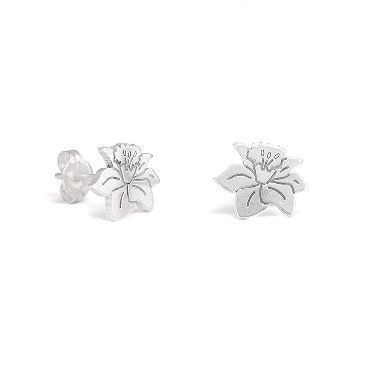925 Sterling Silver Kids Birthday Flower Earrings