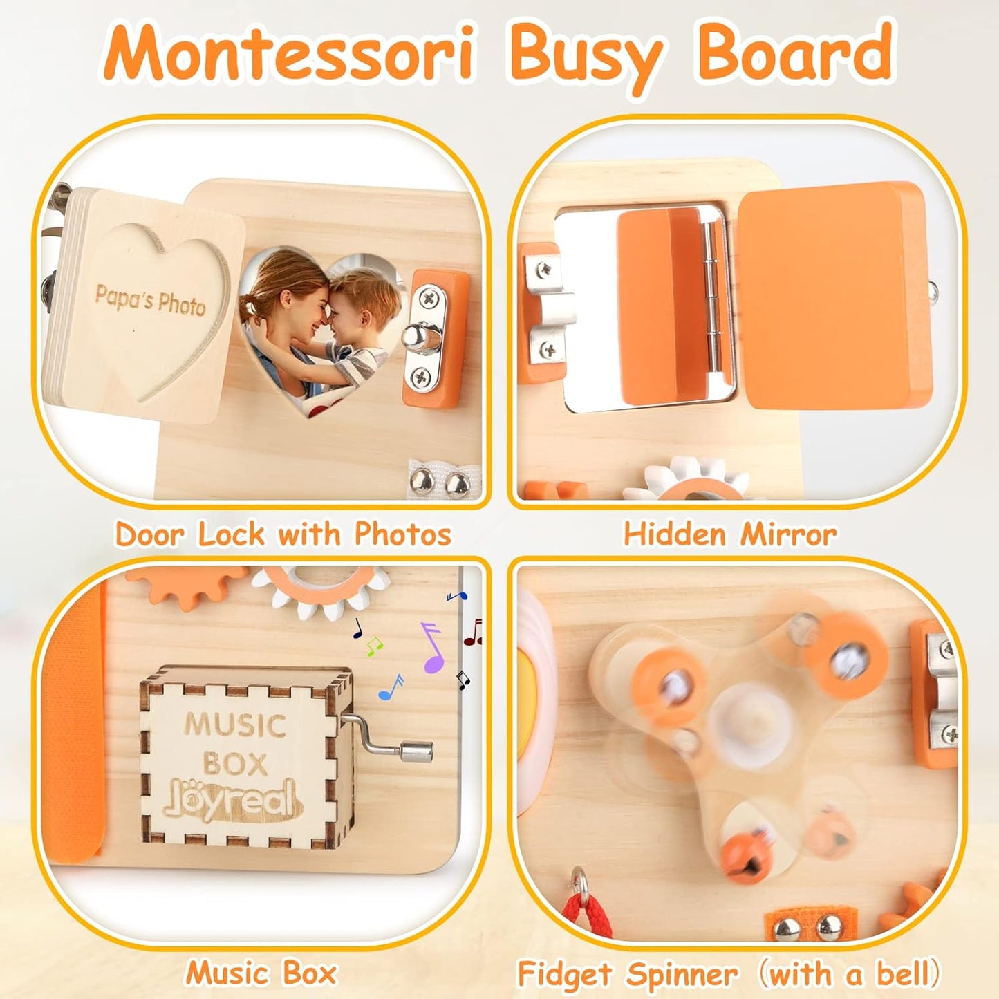 Montessori Busy Board for Toddlers