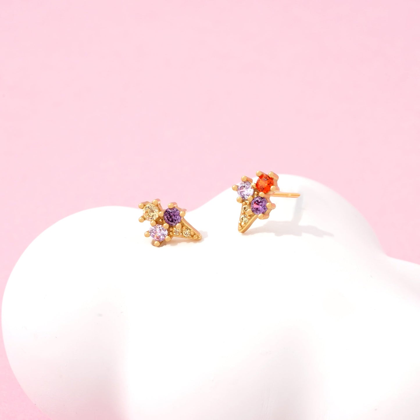Crystal Ice Cream Earrings