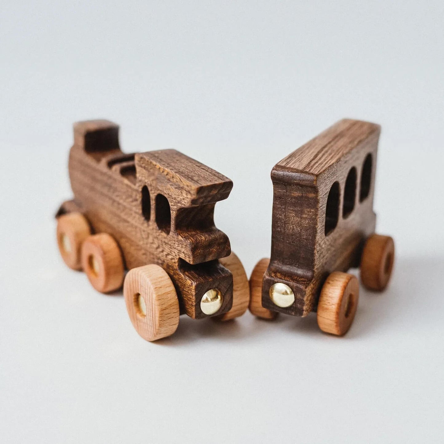 Montessori Wooden Toy Train - Personalized Kids Birthday Gift