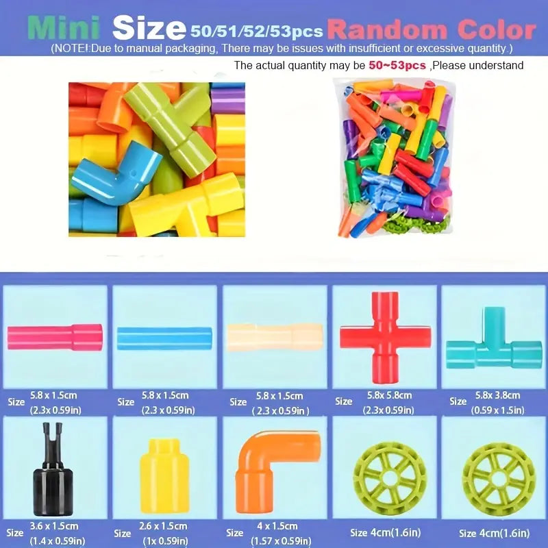 Montessori Building Blocks Water Pipe Toys