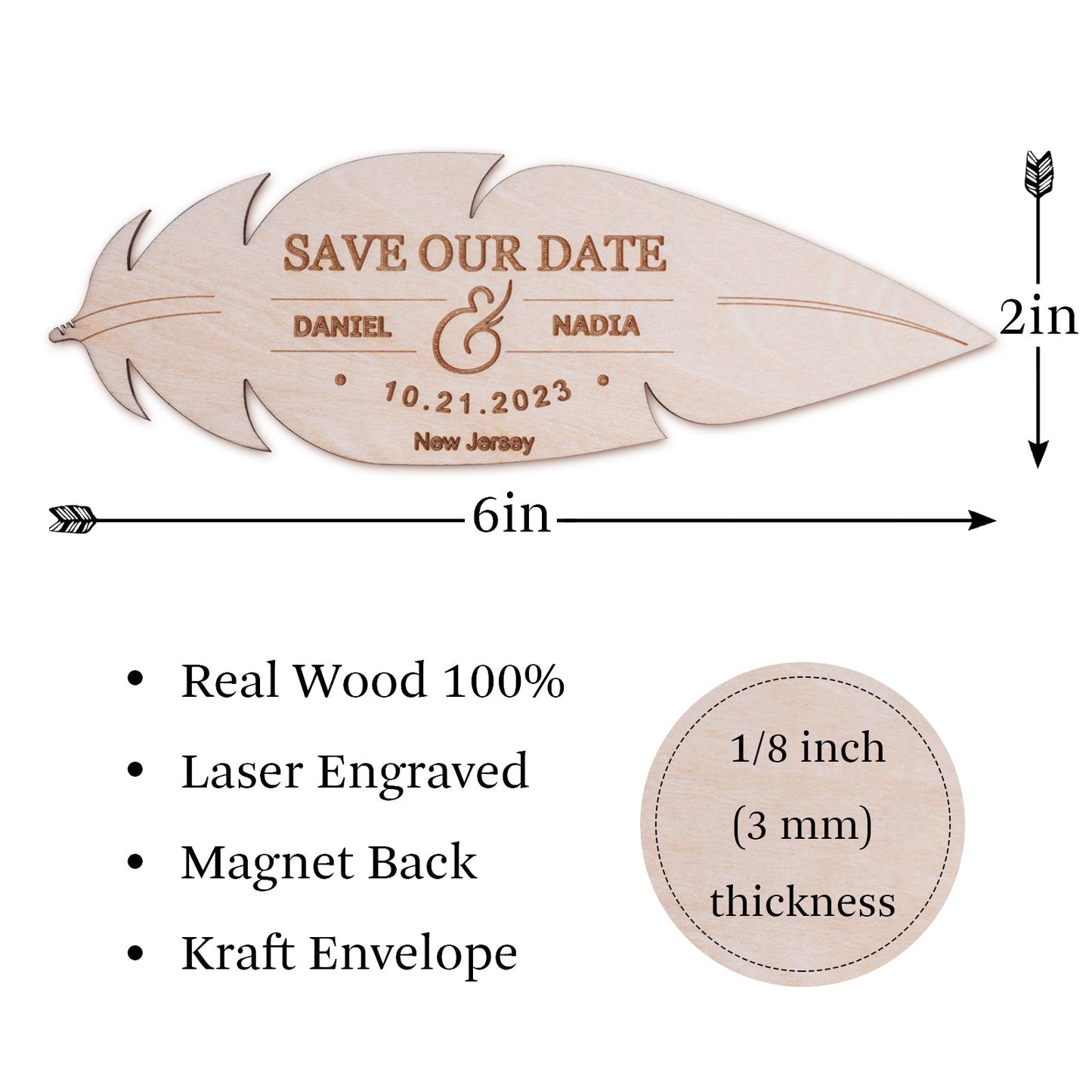 Wooden Vintage Invitations