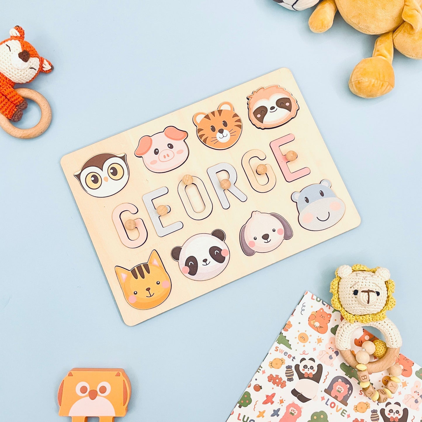 Custom Wooden Name Puzzle For Baby