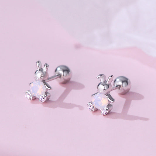 Children's Crystal Bunny Earrings
