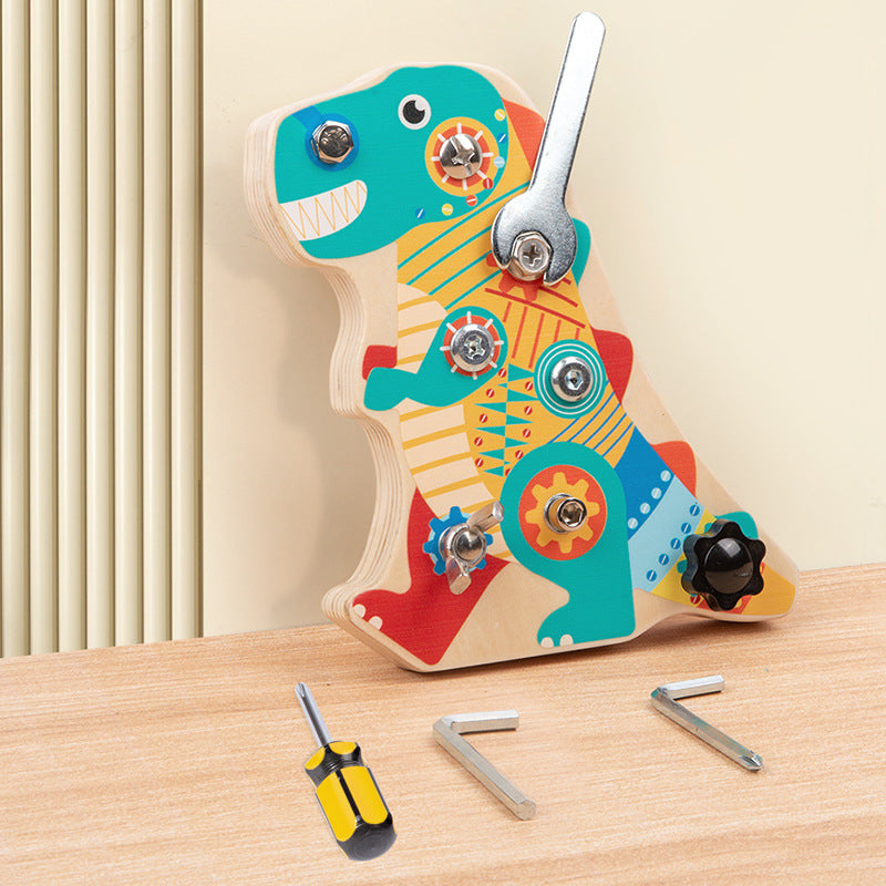Fun Dinosaur Screwing Wooden Nut Removal Tool