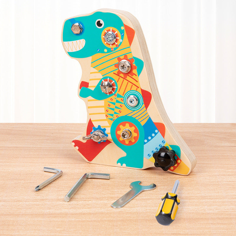Fun Dinosaur Screwing Wooden Nut Removal Tool