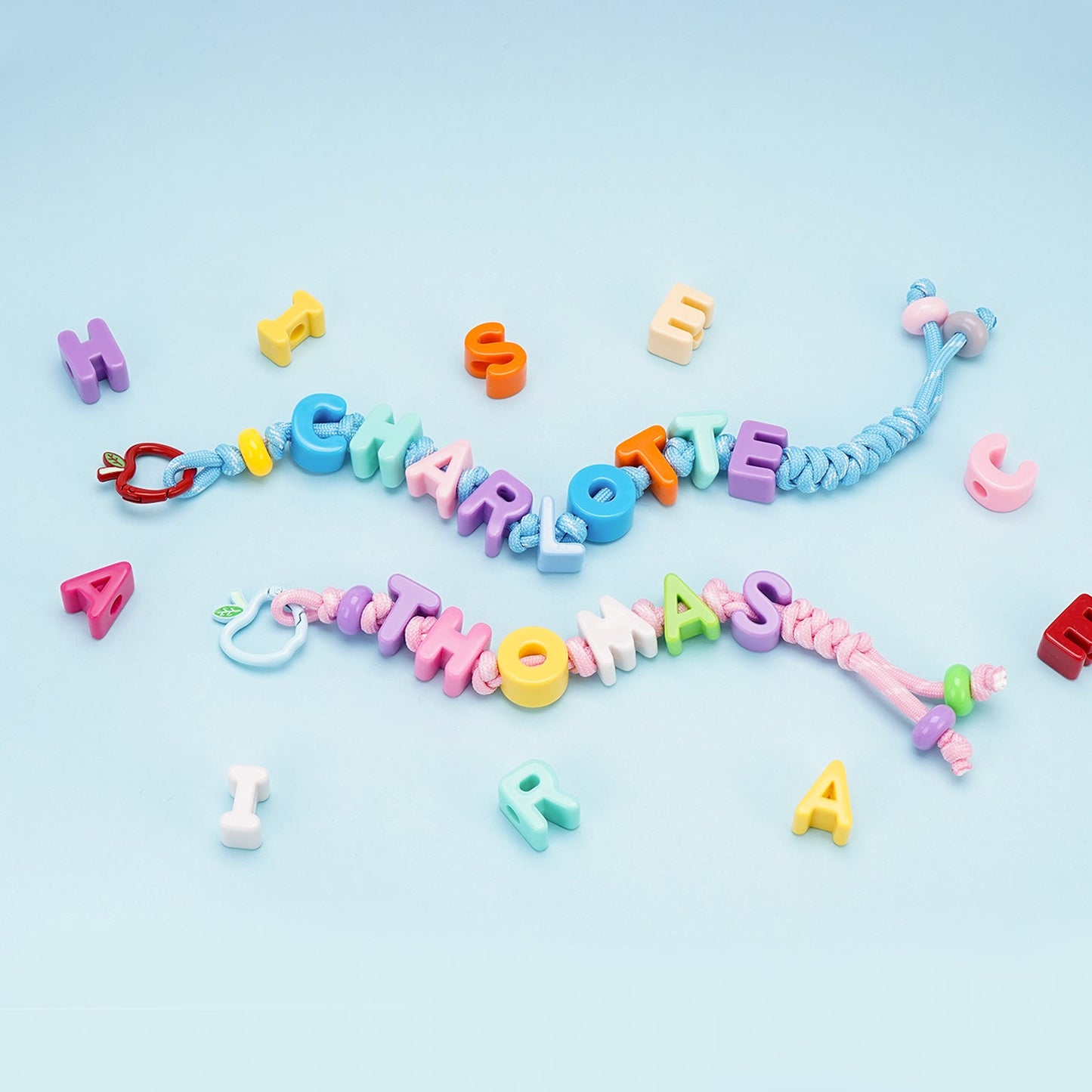 Personalized Kids Name Backpack Charm - Custom Letter Bag Tag