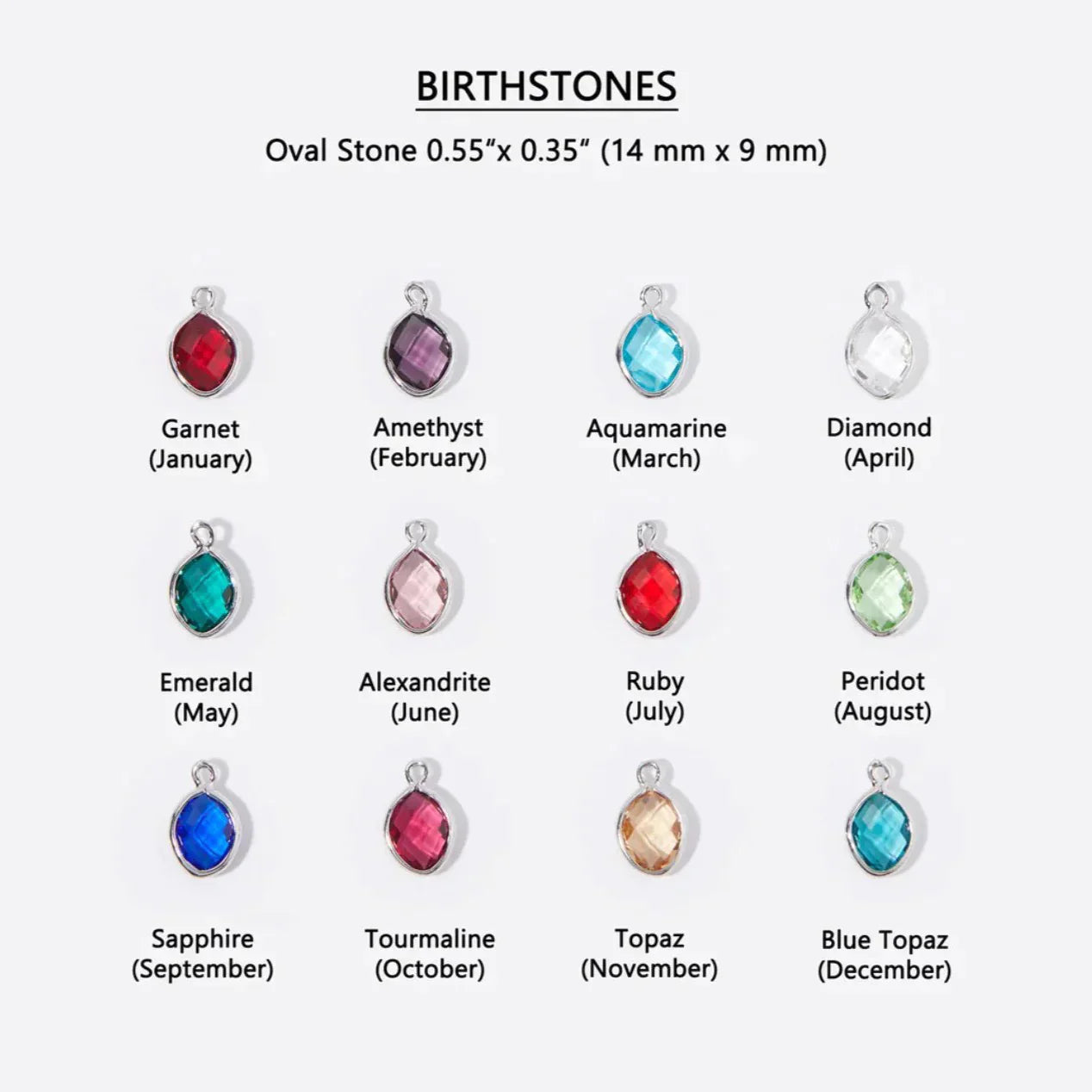 Custom Birthstone and Initial Leaf Charm Open Bracelet