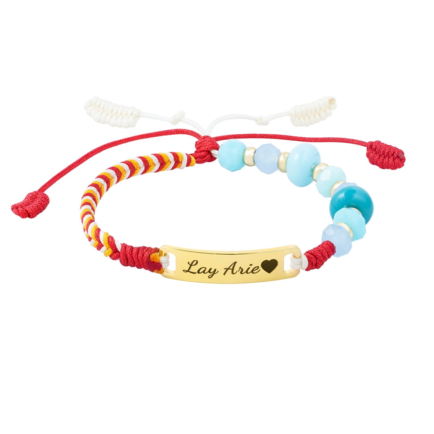 Colorful Hand-Woven Rope Personalized Girl's Name Bracelet