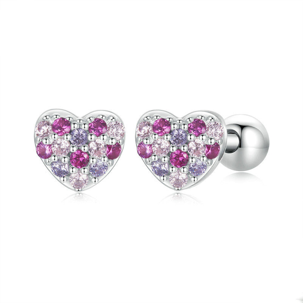 Heart of Crystals Girls Earrings