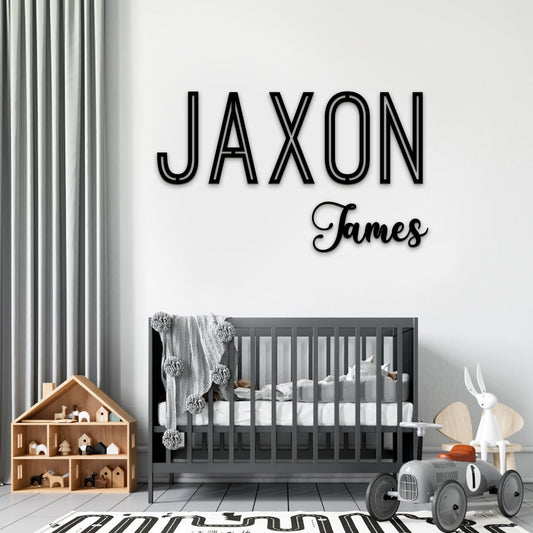 Wooden Baby Name Sign Wall Dector