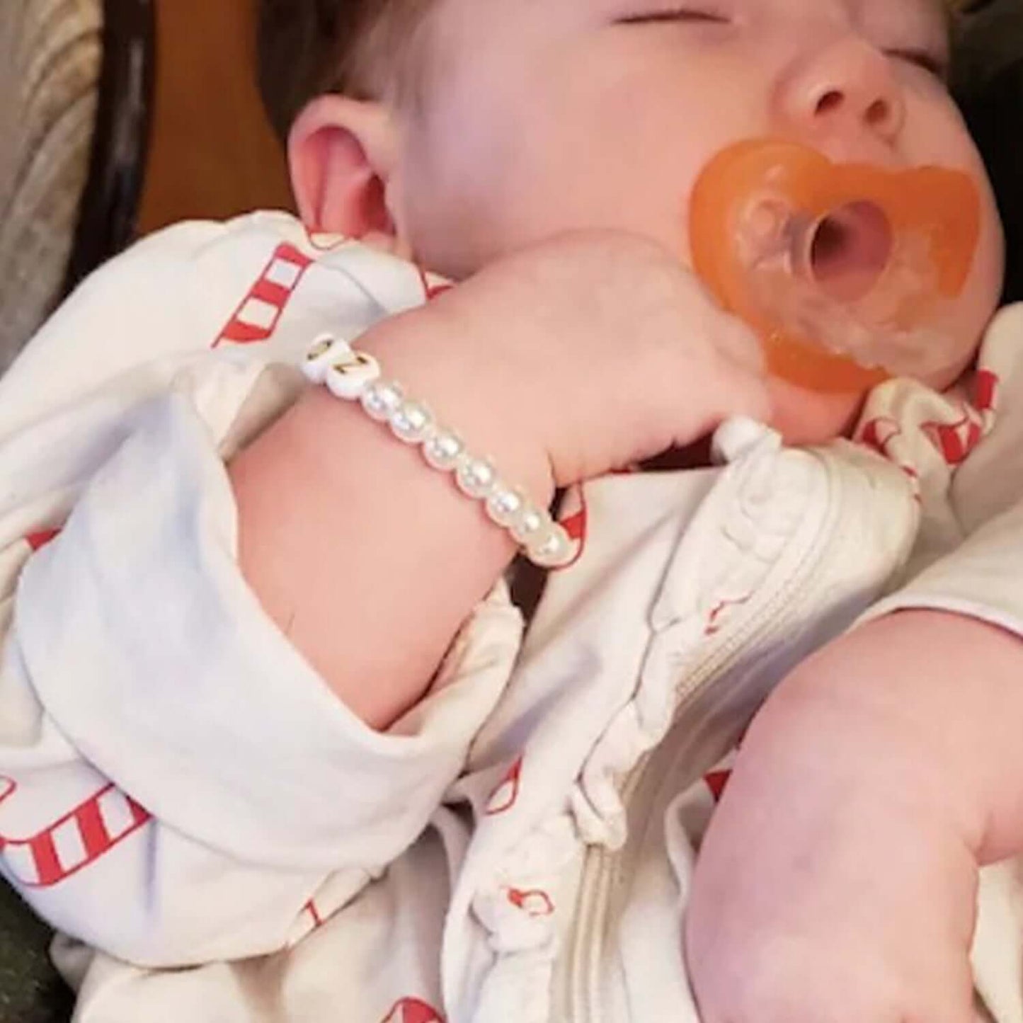 Personalized Pearl Name Bracelet for Baby and Girl