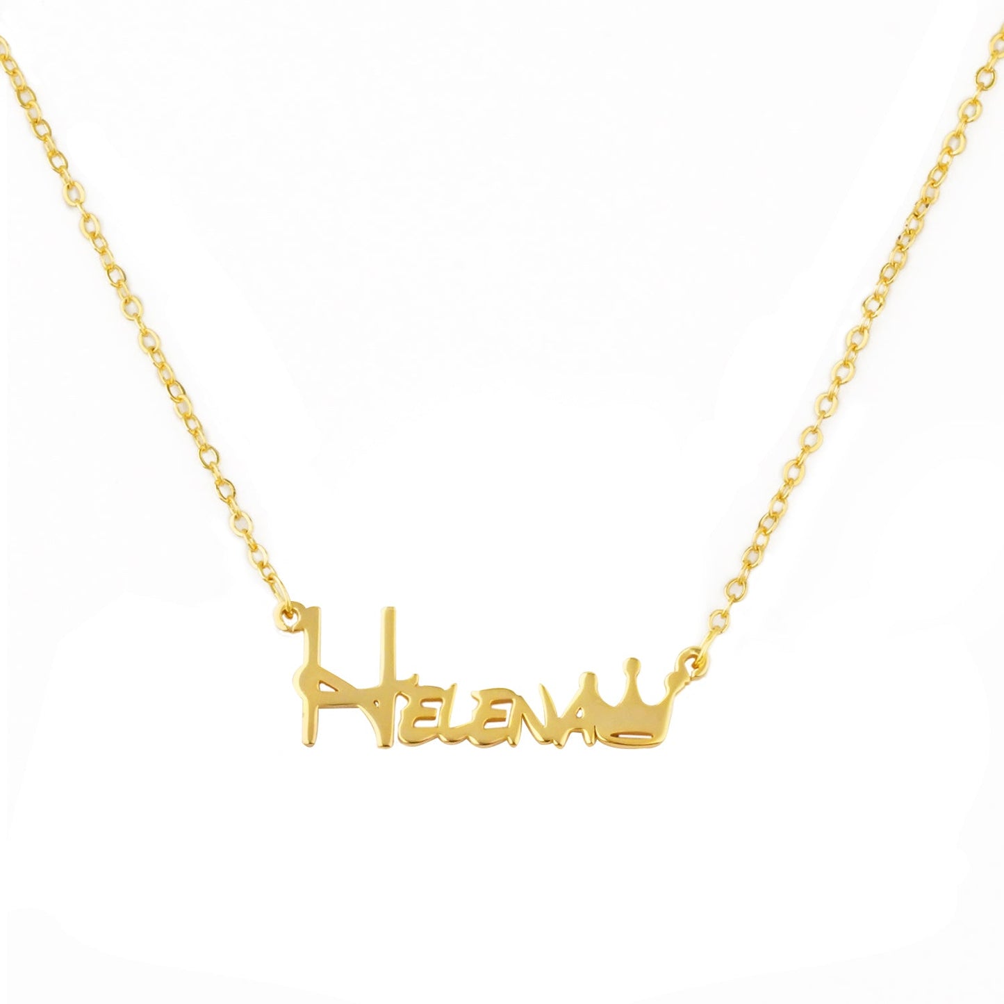 Crown Baby Name Necklace