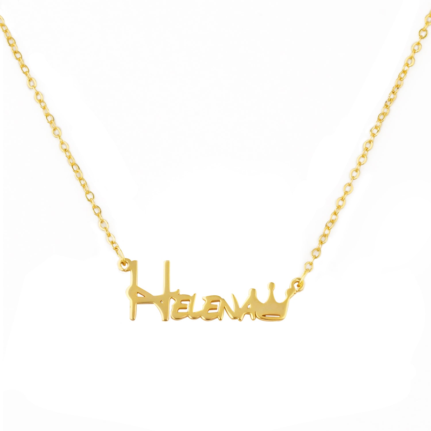 Crown Baby Name Necklace
