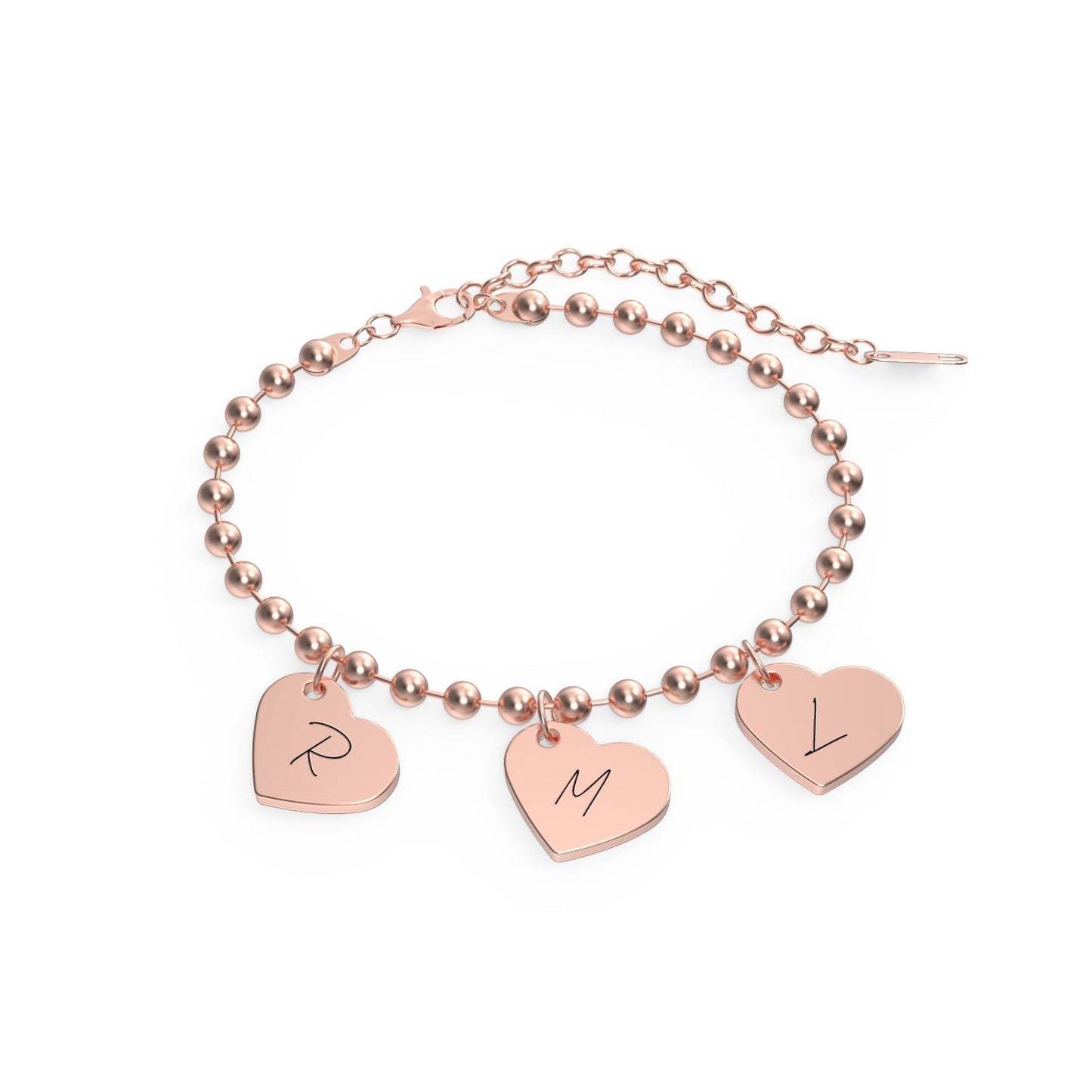 Personalized Baby Initial Heart Bracelet