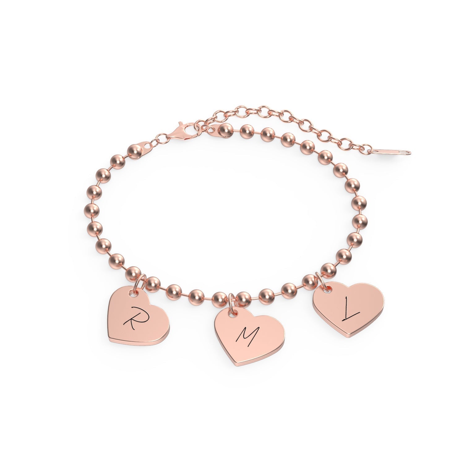 Personalized Baby Initial Heart Bracelet