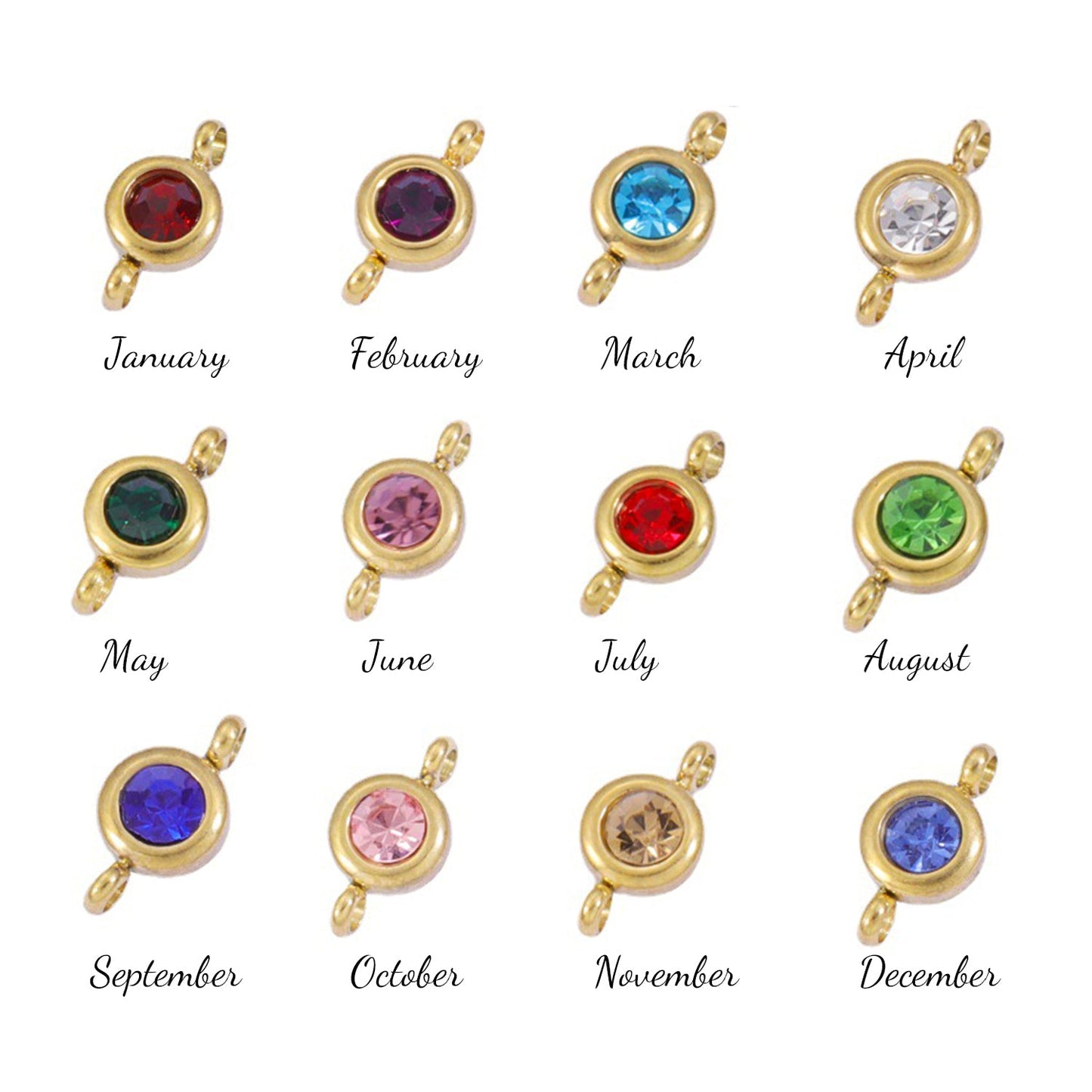 Personalized Birthstone Pearl Bear Pendant Necklace