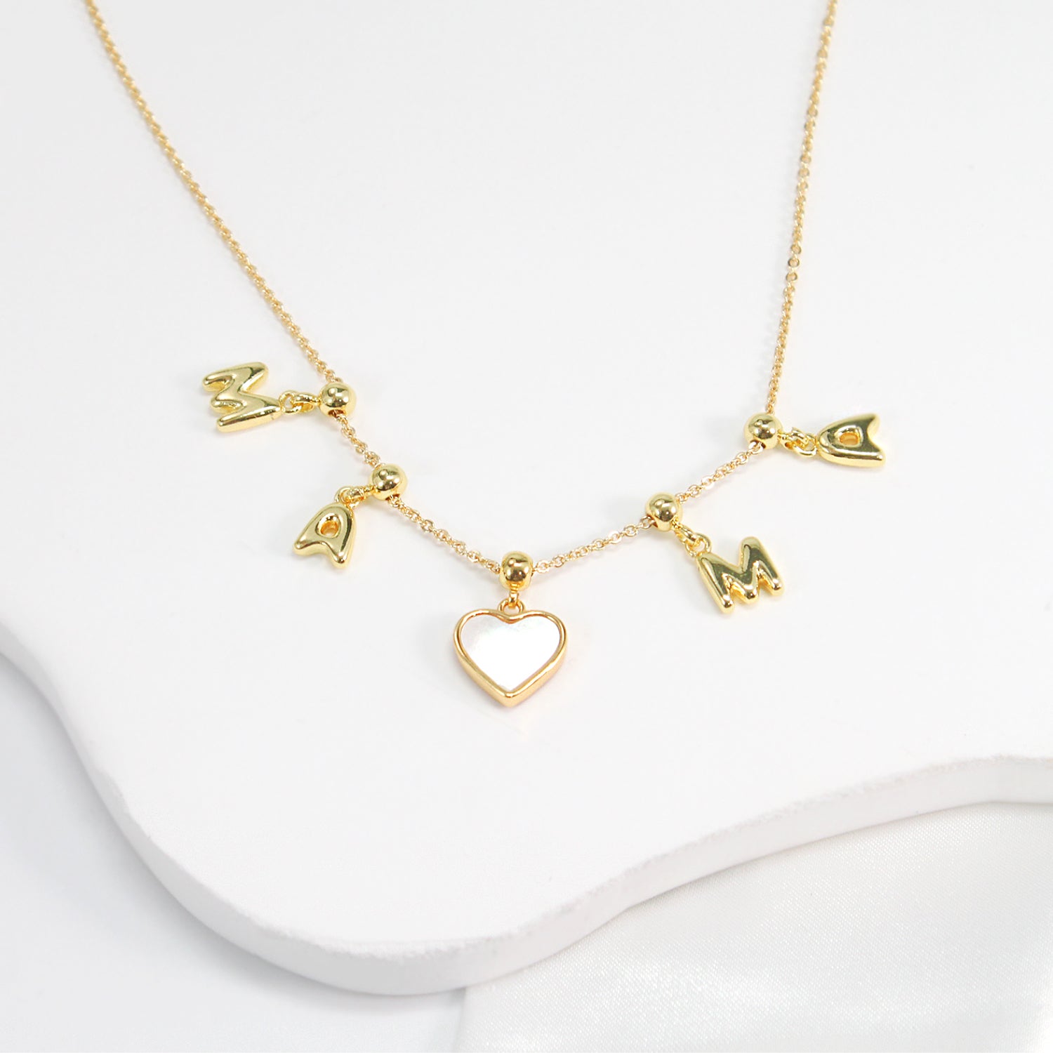 MAMA Always in My Heart – Double-Sided Enamel Charm Necklace