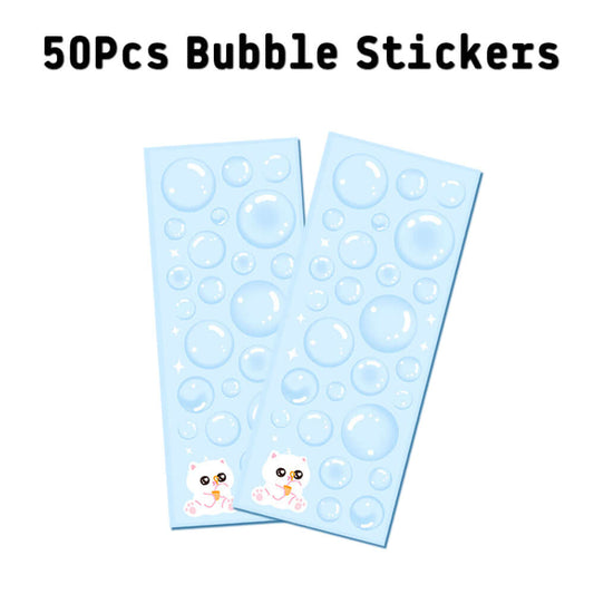 50 Pcs Water Bubble Stickers