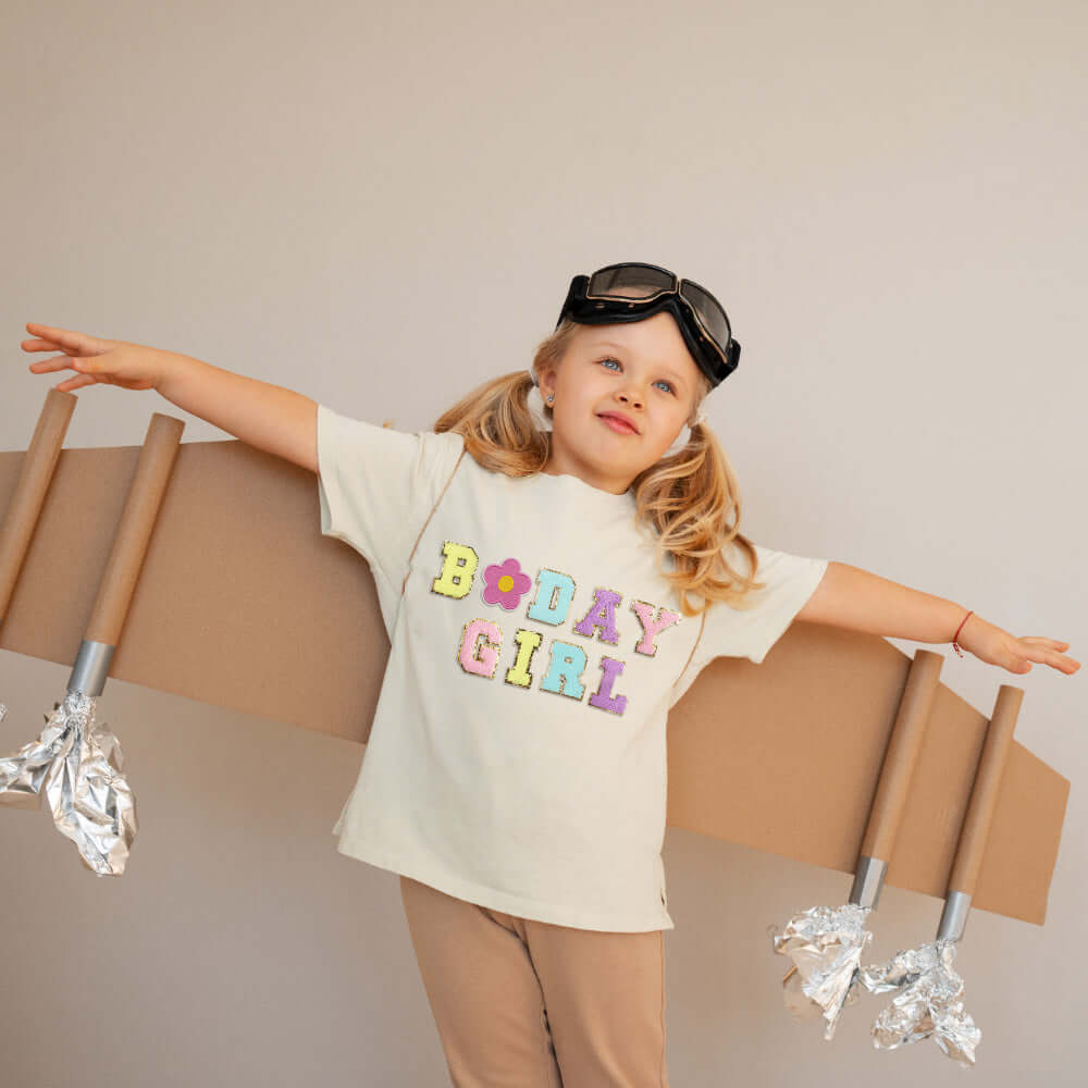 Personalized Birthday Patch T-shirt for Kids