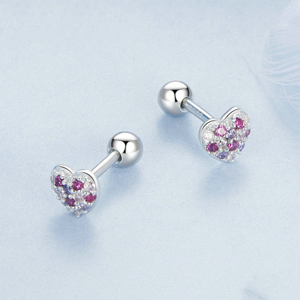 Heart of Crystals Girls Earrings