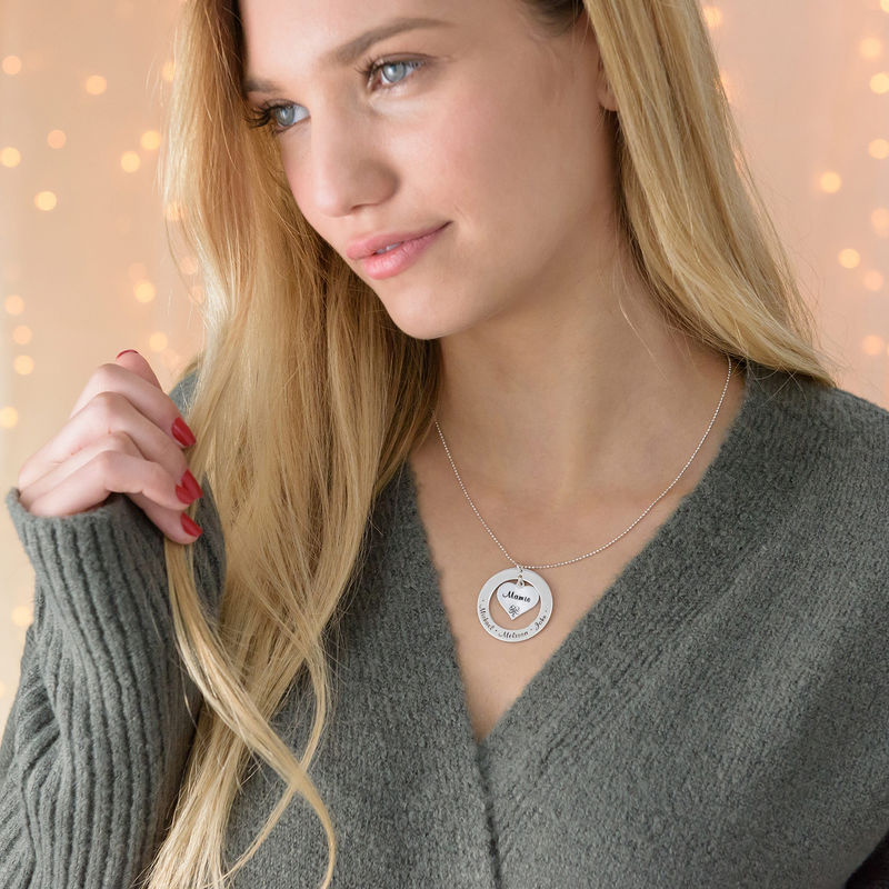 Custom Family Name Locket Necklace