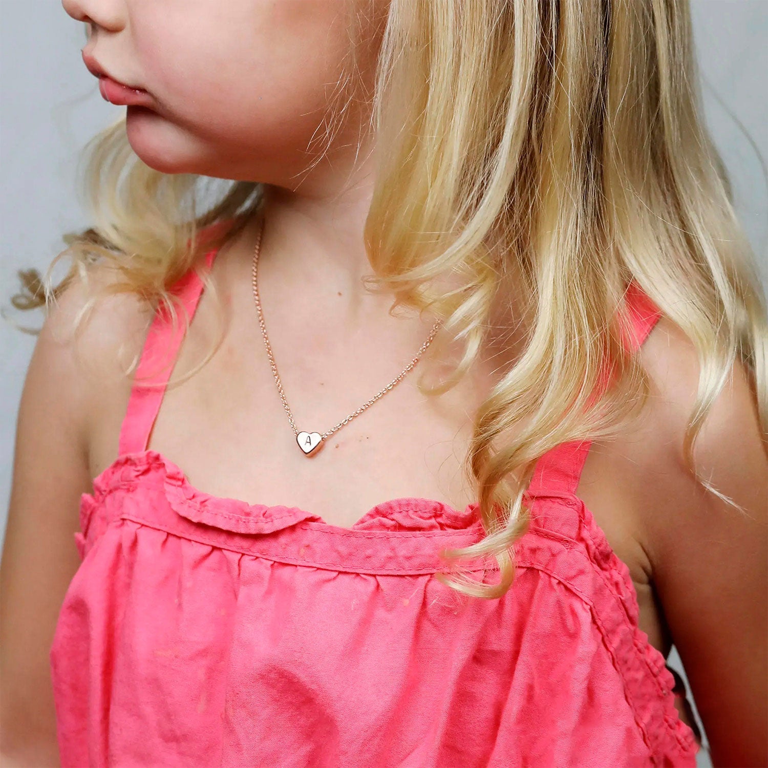 Love Personalized Initial Necklace for Kids