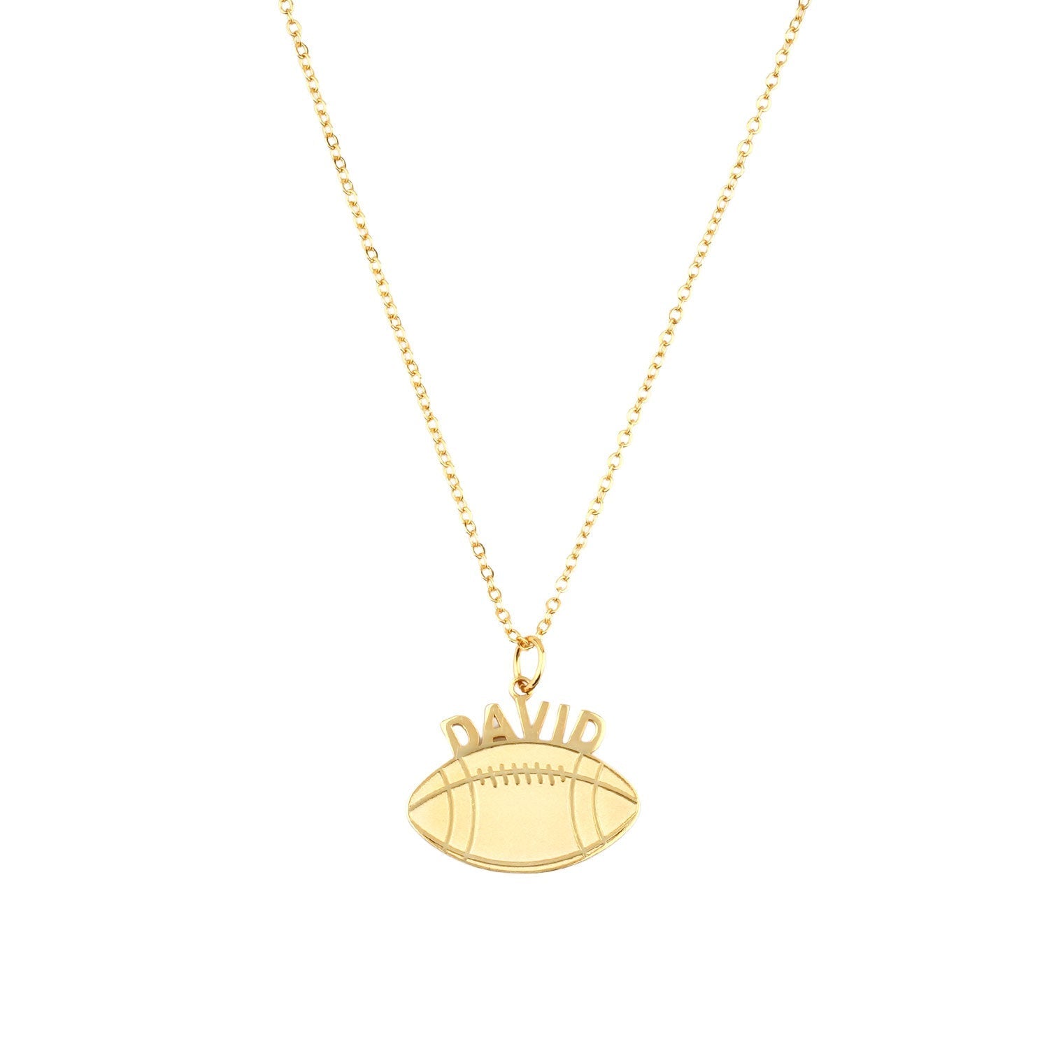 Personalized Baseball Name Boys Necklace