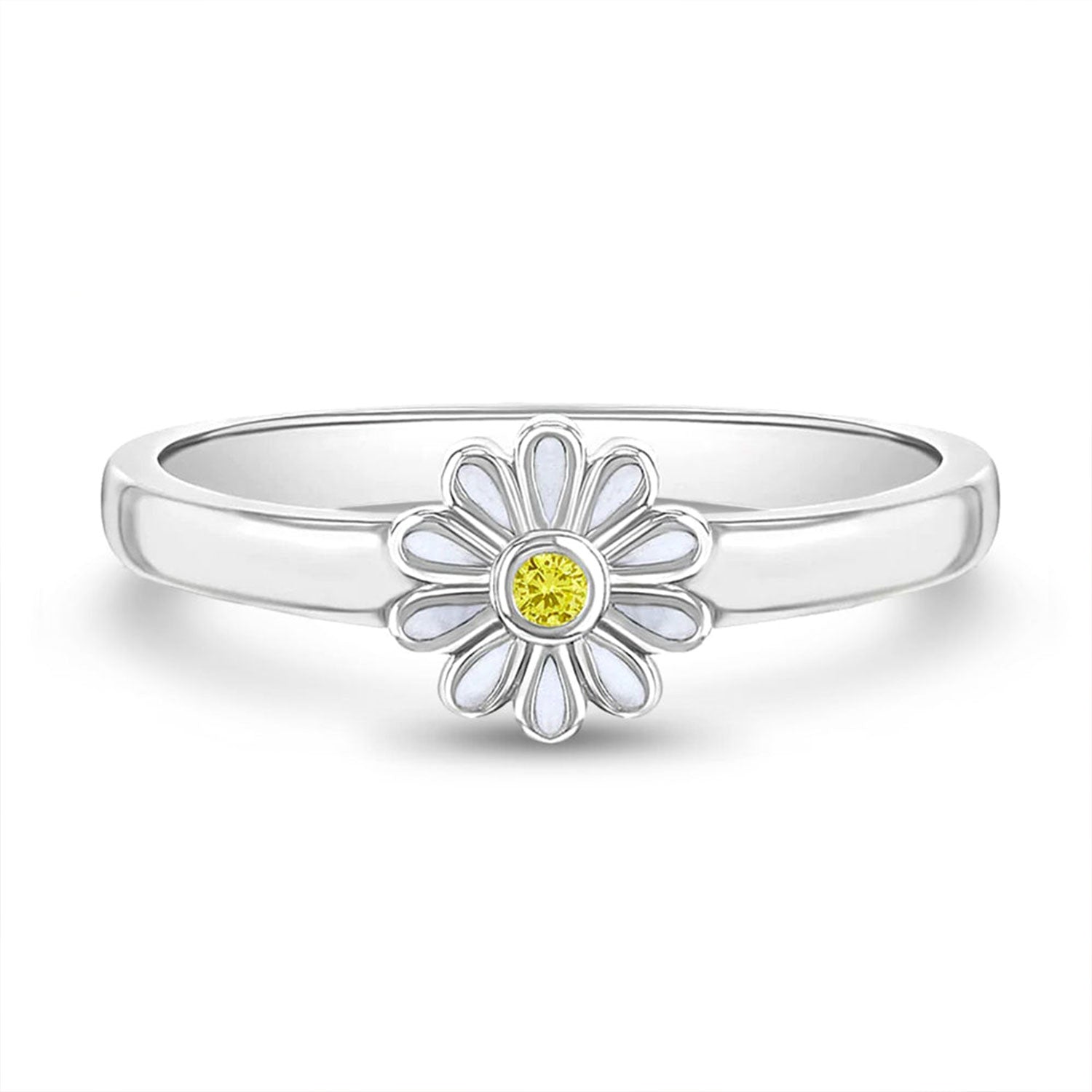 925 Sterling Silver Kids Daisy Earrings
