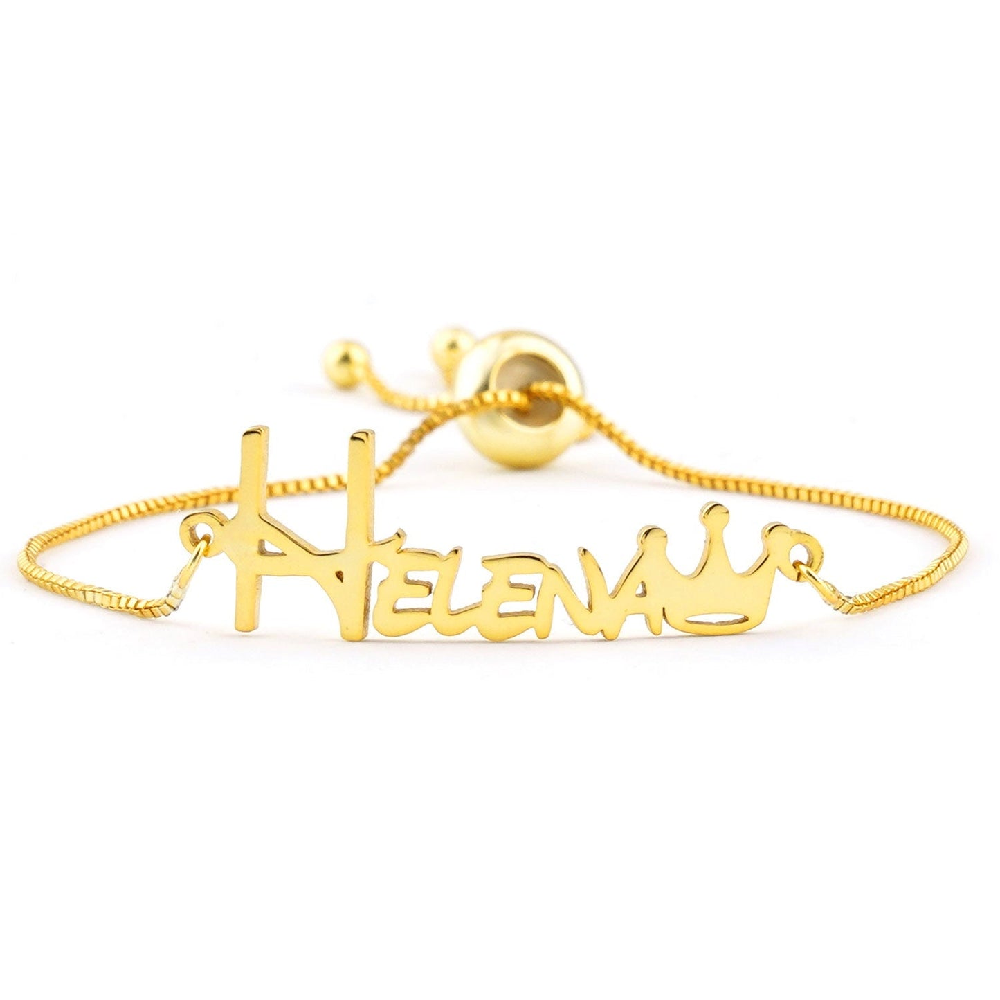 Crown Baby Name Bracelet