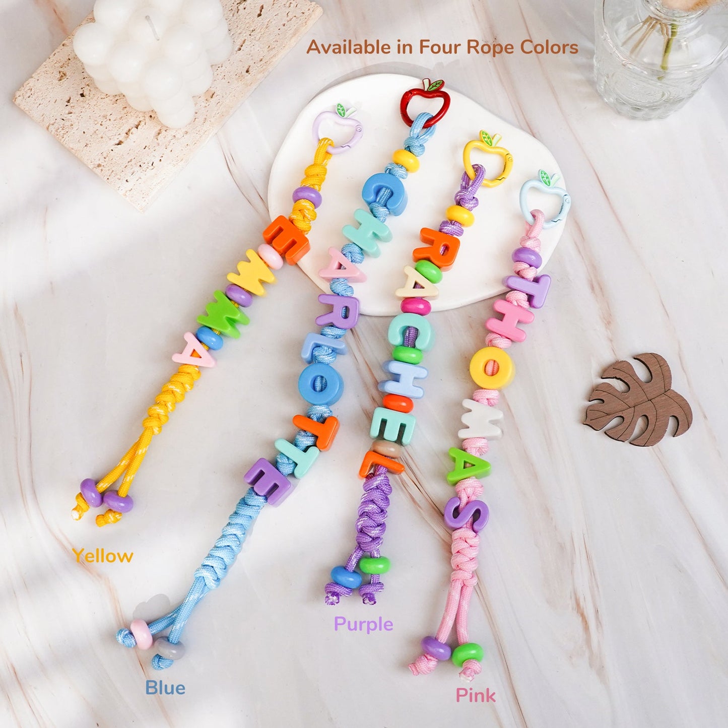 Personalized Kids Name Backpack Charm - Custom Letter Bag Tag