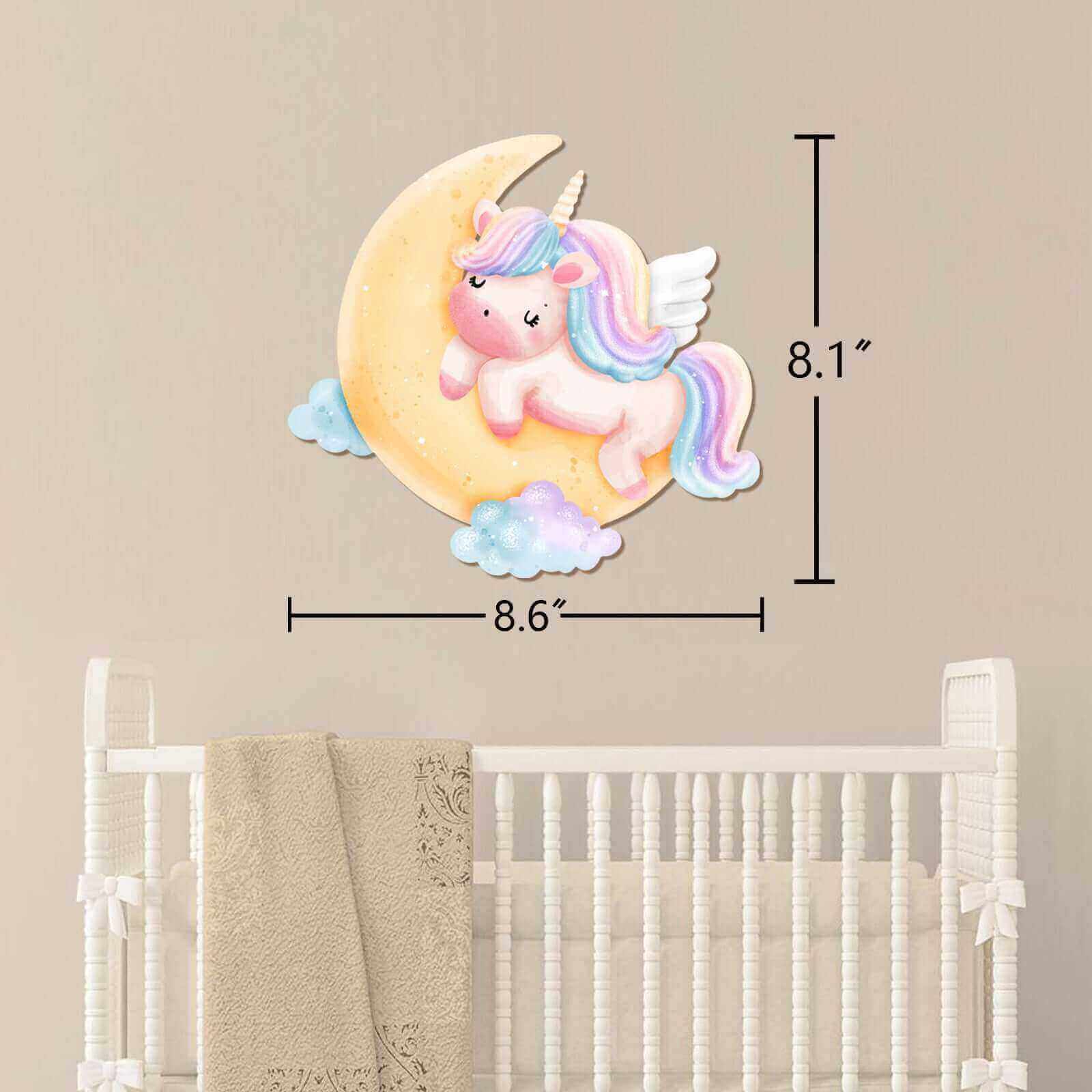 Personalized Wooden Baby's Room Wall Light Set - Size