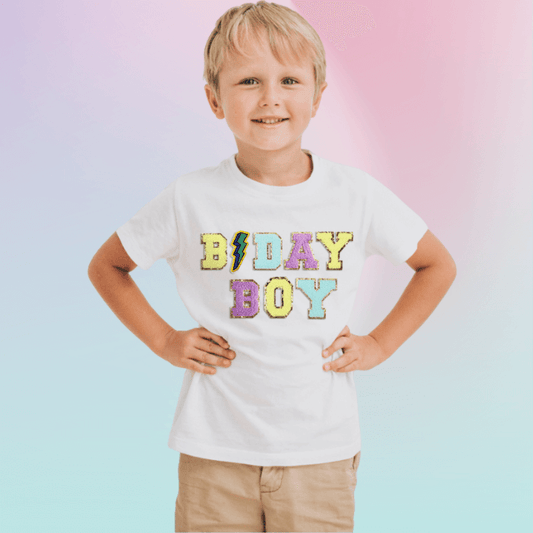 Personalized Birthday Patch T-shirt for Kids