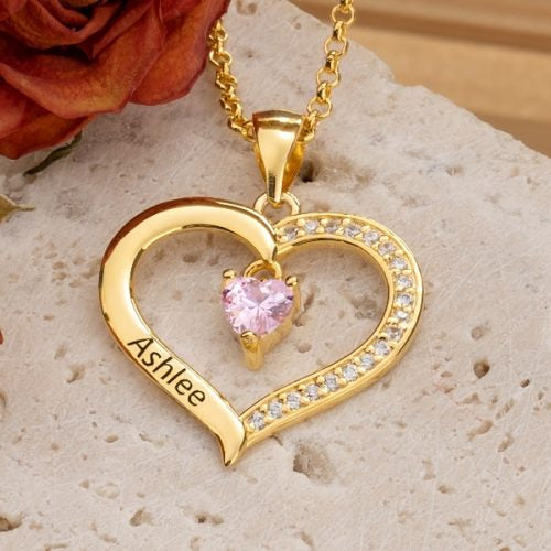 S925 Personalized Mother's Day Heart Necklace