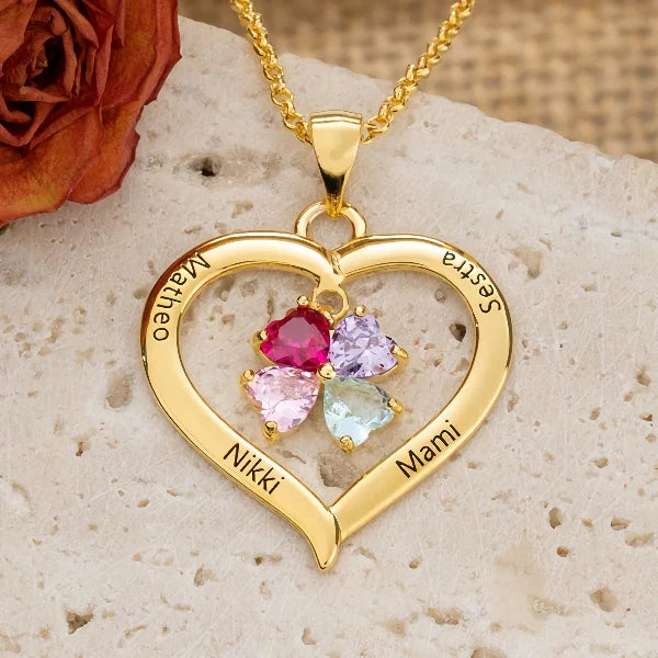 S925 Personalized Mother's Day Heart Necklace