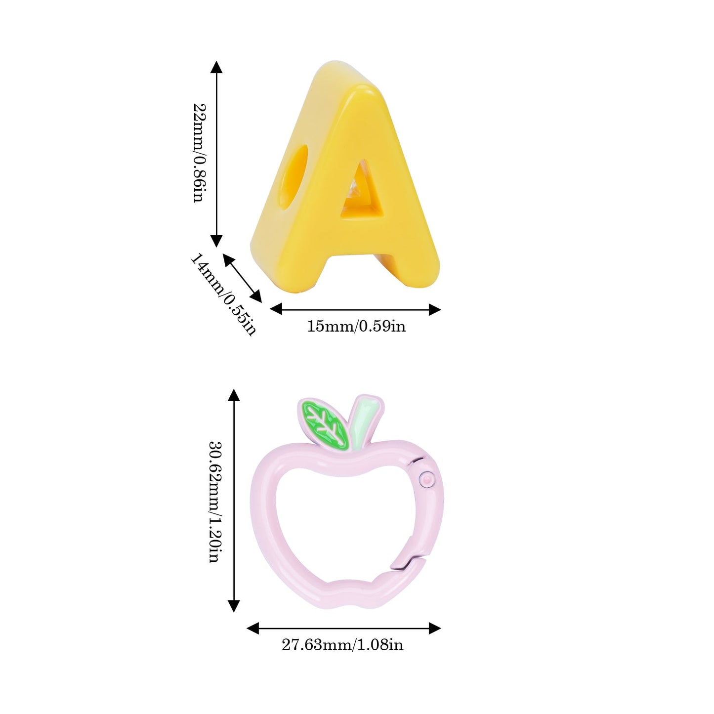 Personalized Kids Name Backpack Charm - Custom Letter Bag Tag