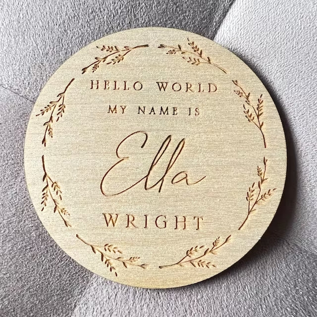 Personalised Baby Arrival Sign