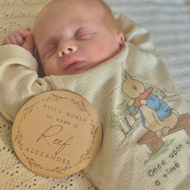 Personalised Baby Arrival Sign