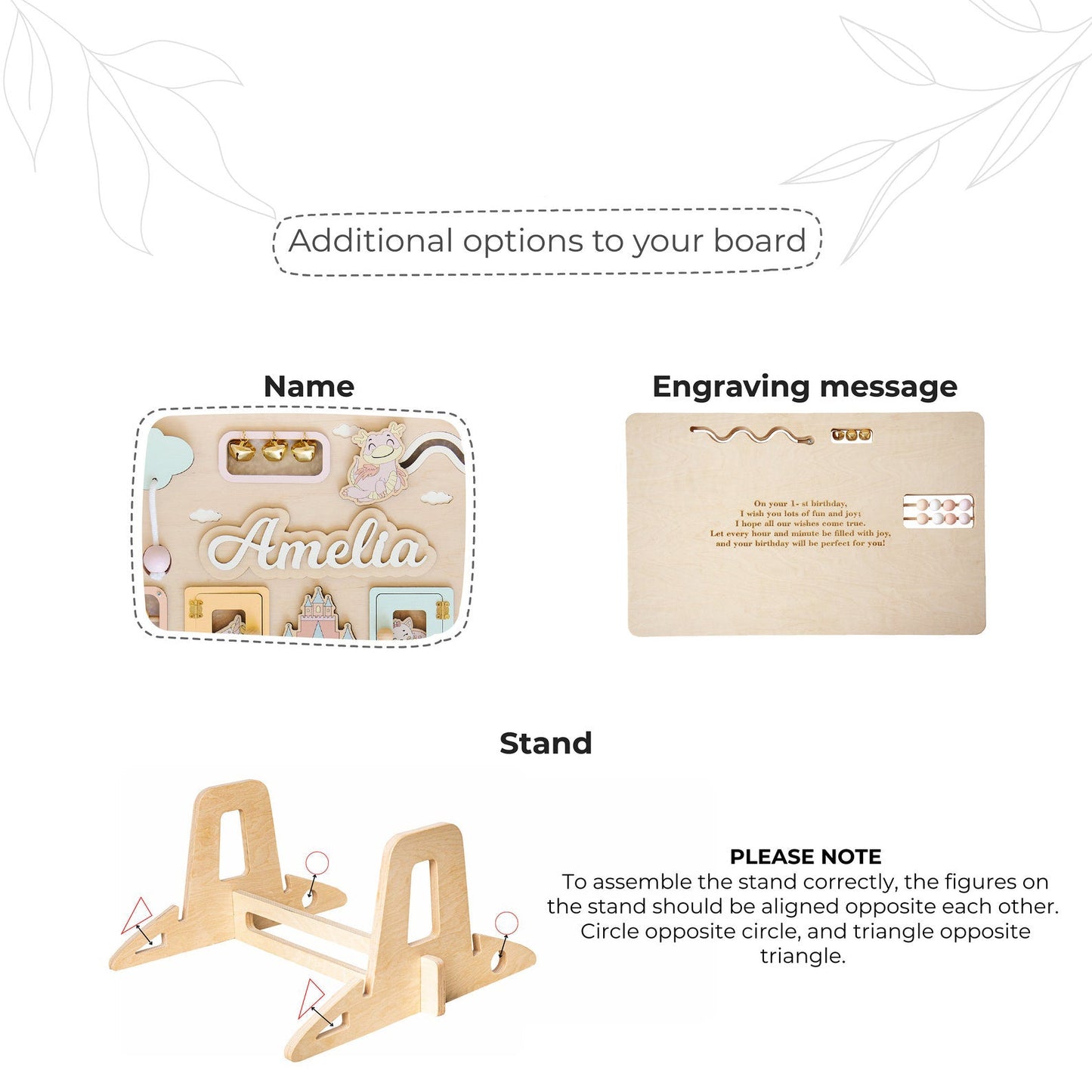 Personalized Wooden Activity Board for Kids