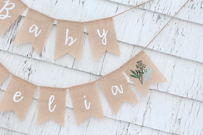 Personalized Baby Name Banner